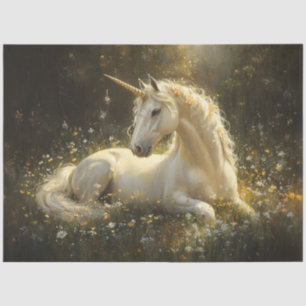 Papel De Seda Decoración de Golden Meadow Unicorn