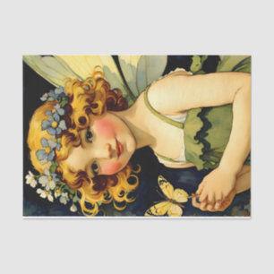 Papel De Seda Decoración de hadas hermosa floral mágica