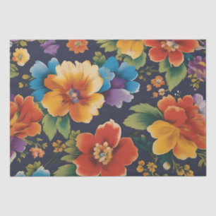 Papel De Seda Decoración de impresión de flores italianas /