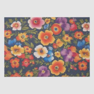 Papel De Seda Decoración de impresión de flores italianas /