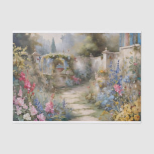 Papel De Seda Decoración de jardines encantados