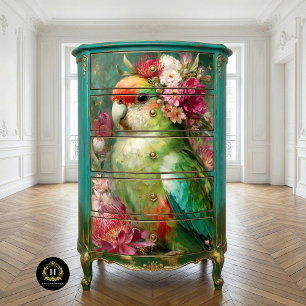 Papel De Seda Decoración de la Corona Floral del Loro Nativo Aus