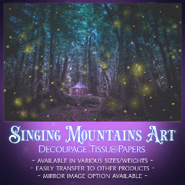 Papel De Seda Decoración de la Fantasía Forestal de Firefly