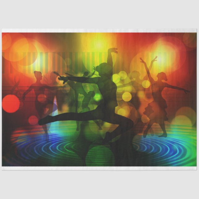 Papel De Seda Decoración de la fase de baile de ballet (Anverso)