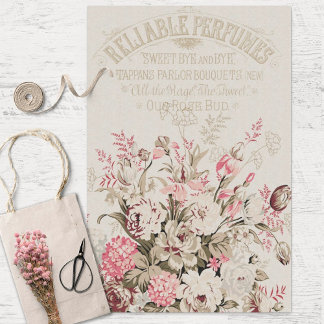 Papel De Seda Decoración de la Floral y la Efema de Perfume