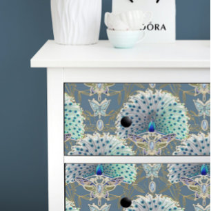 Papel De Seda Decoración de la Marina de Mariposa de Peacock Art