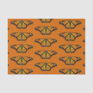 Papel De Seda Decoración de la mariposa monarca