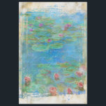 Papel De Seda ** Decoración de la vendimia floral de Monet Lily<br><div class="desc">Arte Clásico Enérgicamente Mejorado: Grunge Floral Classic Famous Painting Artistic Unique Creative Modern and Romantic Decoupage Monet Lily Pond Floral Vintage con falsos antecedentes de color Grunge Resumen de estilo antiguo DIBUJO TISSUE PAPER. Hay un rico azul Verde azulado para despertar los sentidos. (BUSCAR AR23 para diseños similares) El es...</div>