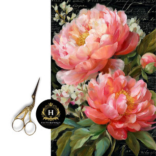 Papel De Seda Decoración de las flores de color rosado