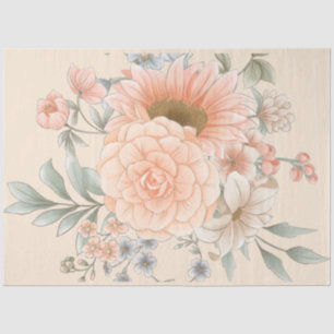 Papel De Seda Decoración de las flores del jardín de color de ar