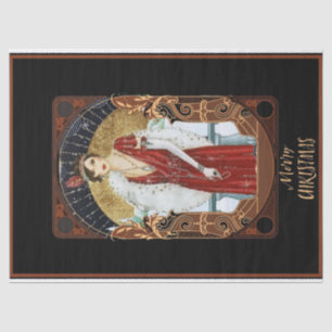 Papel De Seda Decoración de las mujeres Navidades del Art Deco