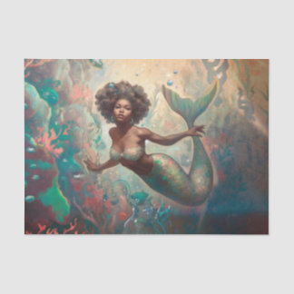 Papel De Seda Decoración de las Sirenas Vintage