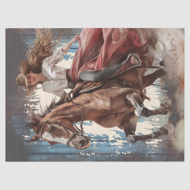 Papel De Seda Decoración de las Vaqueras (Anverso)