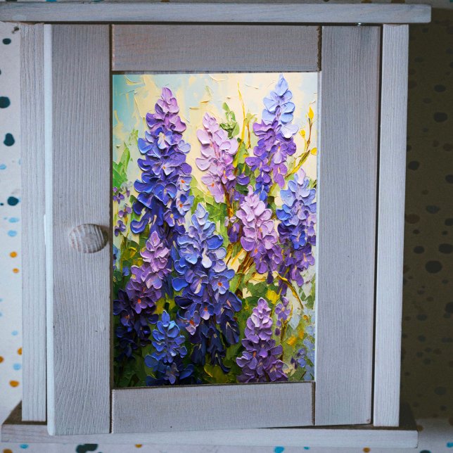 Papel De Seda Decoración de los Lupins azules texturados (Subido por el creador)