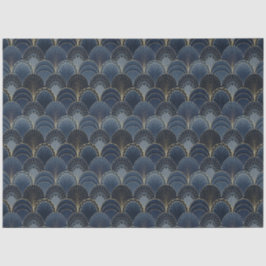 Papel De Seda Decoración de lujo en estilo Art Déco Azul y Oro