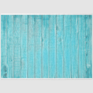 Papel De Seda Decoración de madera turquesa