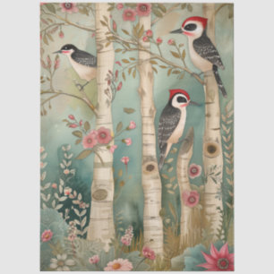 Papel De Seda Decoración de maderámenes de madera para bosques g