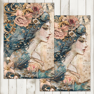 PAPEL DE SEDA DECORACIÓN DE MERMAID EXÓTICO