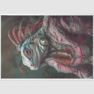 Papel De Seda Decoración de mobiliario Verde azulado rosa de Igu