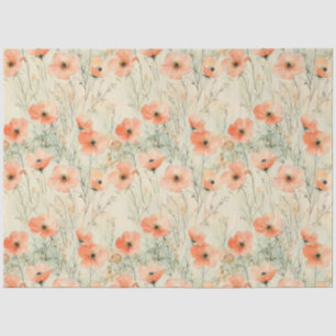 Papel De Seda Decoración de patrones de acuarela en época de pri