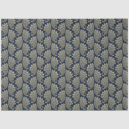 Papel De Seda Decoración de pavo real azul y oro Art Deco