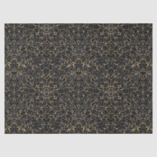 Papel De Seda Decoración de Purpurina de oro y negro con marmol 