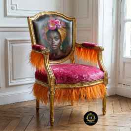 Papel De Seda Decoración de retrato de diosa de la corona floral