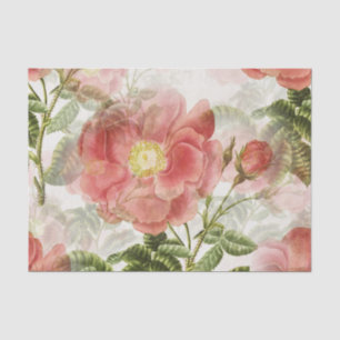 Papel De Seda Decoración de Vintage de Flor Floral
