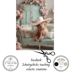 Papel De Seda Decoración decoupage caprichosa Highland Shabby Ch
