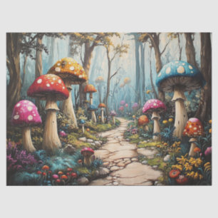 Papel De Seda Decoración del bosque de hongos encantados