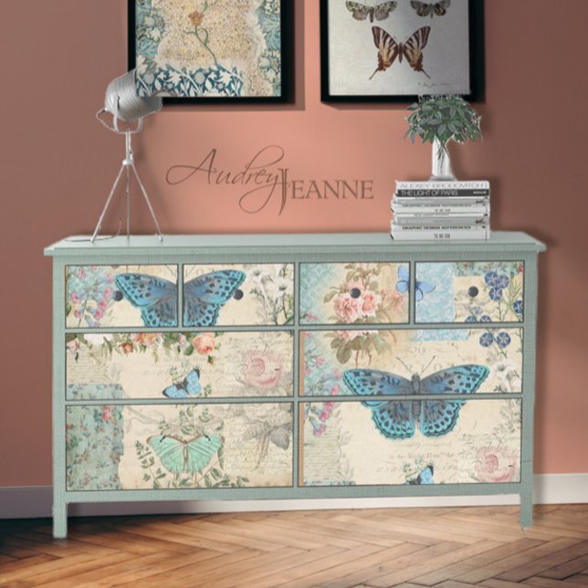 Papel De Seda Decoración del guión de mariposa floral de los hue (Subido por el creador)