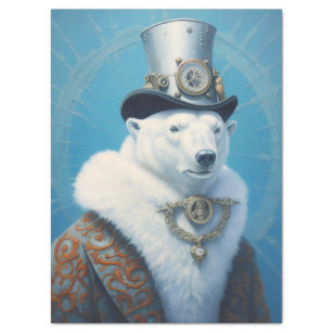 Papel De Seda Decoración del oso polar de Steampunk