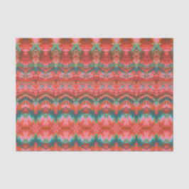 Papel De Seda Decoración del patrón Verde azulado rosado antiguo