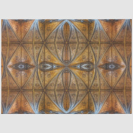 Papel De Seda Decoración del techo de la catedral gótica vintage