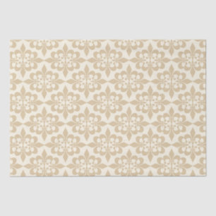 Papel De Seda Decoración elegante y elegante de color beige oscu