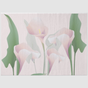 Papel De Seda Decoración floral de Calla Lily Pink