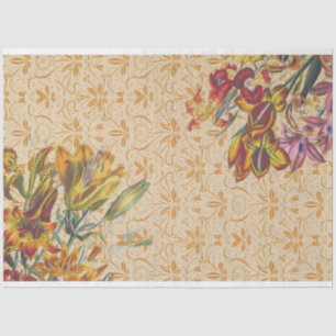 Papel De Seda Decoración Floral de época vintage