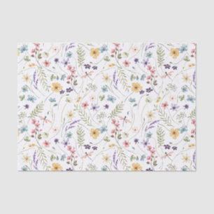 Papel De Seda Decoración Floral de Flores Silvestres