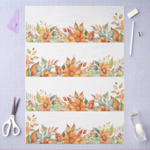 Papel De Seda Decoración floral elegante de gran tamaño de Cotta