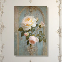 Decoración floral rosa azul del castillo francés v