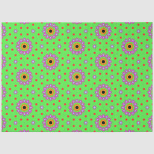 Papel De Seda Decoración floral verde lima