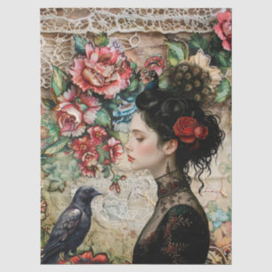 Papel De Seda Decoración gótica victoriana con problemas