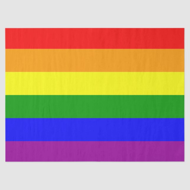 Papel De Seda Decoración LGBT + arcoiris (Anverso)
