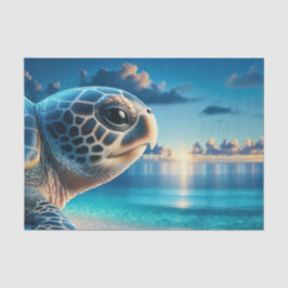 Papel De Seda Decoración majestuosa de tortugas marinas | Océano