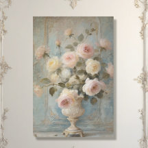 Decoración rosa Azul Floral Vintage de Chateau Fra