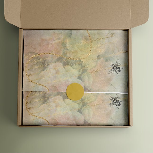 Papel De Seda Decoración rosa rosa amarillo floral romántica (Subido por el creador)