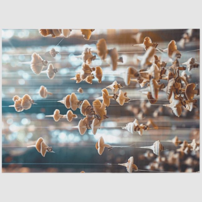 Papel De Seda Decoración Suspendida de hongos flotantes surreali (Anverso)