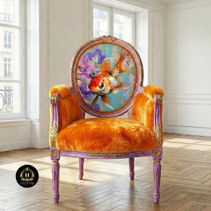 Papel De Seda Decoración Vibrante De Pescado Floral Vintage