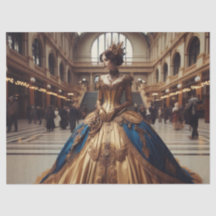 Decoración victoriana de la princesa de oro Steamp