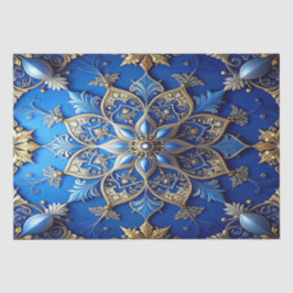 Papel de seda decorativo azul para fiestas